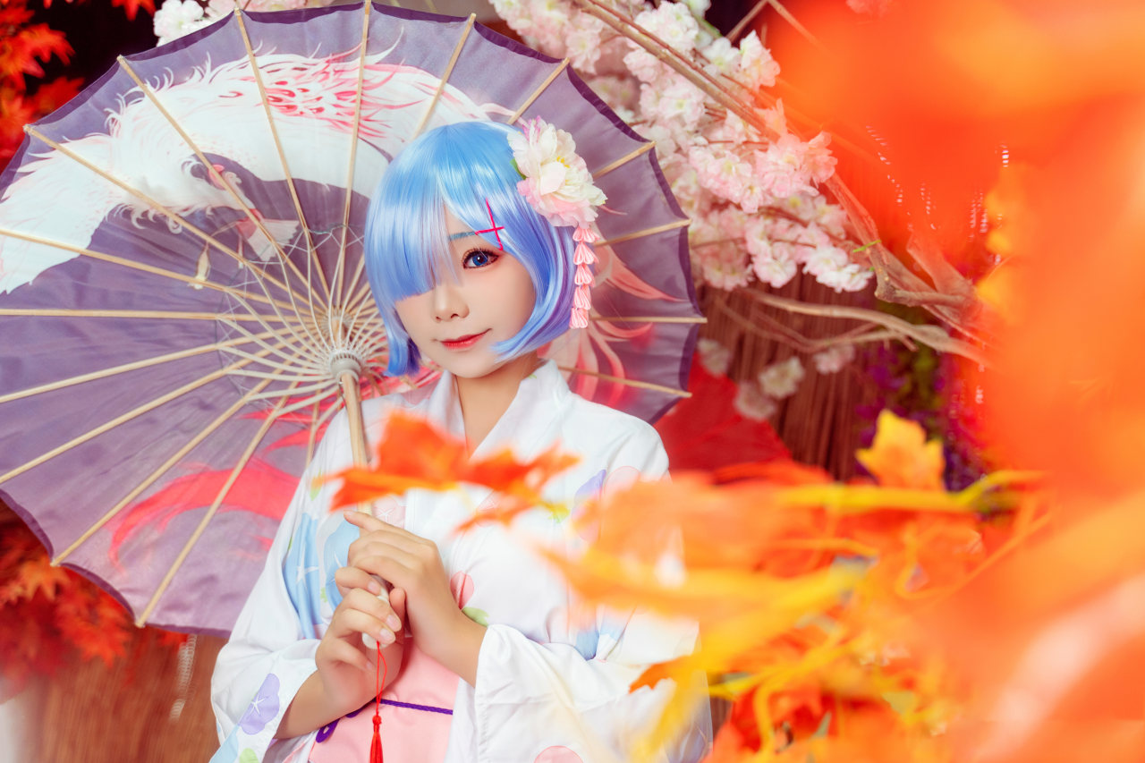 从零开始的异世界 蕾姆浴衣Cosplay图（蕾姆COS图）