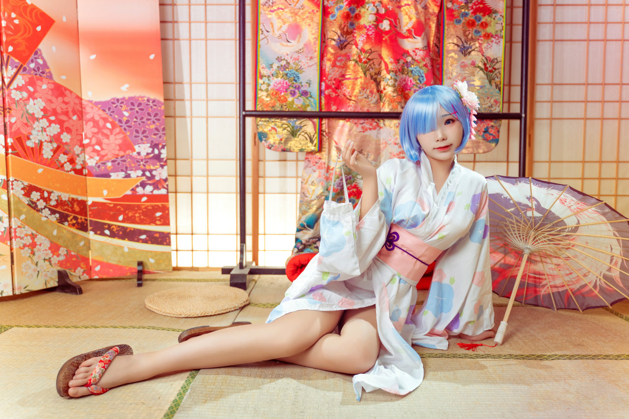 从零开始的异世界 蕾姆浴衣Cosplay图（蕾姆COS图）-哪边嗨
