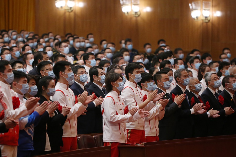 中国代表团再摘两金(北京冬奥会冬残奥会总结表彰大会隆重举行)