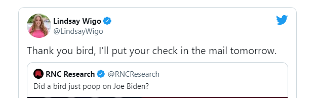 拜登演讲被鸟屎砸到？共和党人开启群嘲模式，白宫官员出面解释