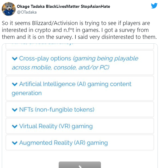 暴雪也要搞NFT了？暴雪总裁：没有的事儿
