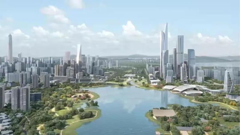 深圳崭新的“城市会客厅”！香蜜湖新金融中心传来了建设新进展