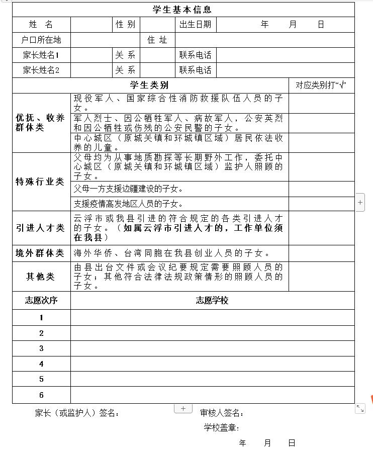 2022年新兴县小学一年级入学政策公布(图10)