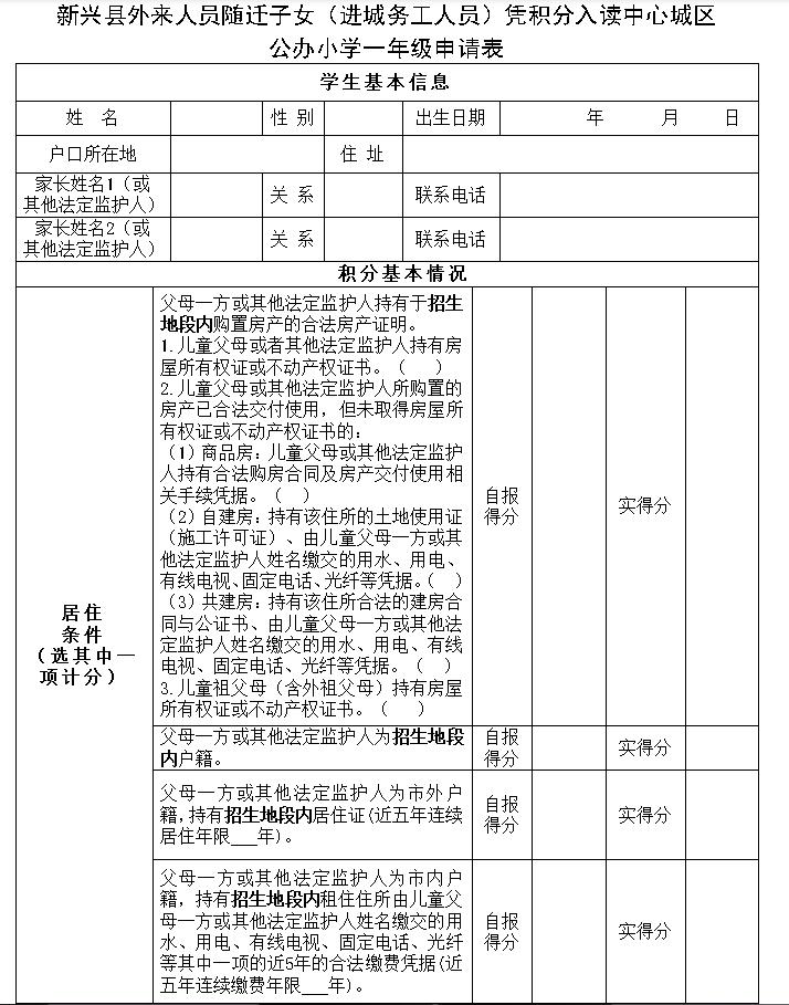 2022年新兴县小学一年级入学政策公布(图12)