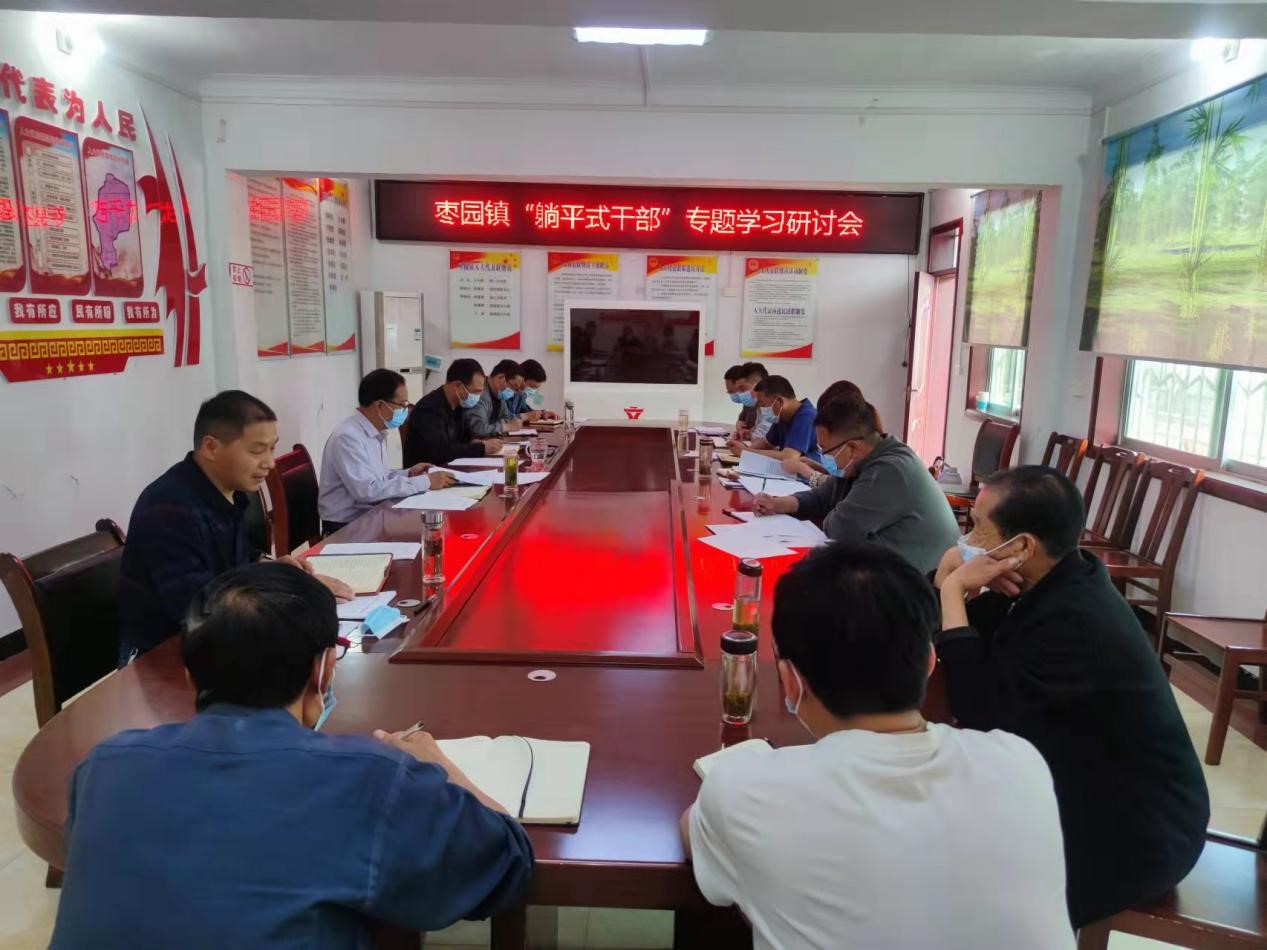 镇平县枣园镇开展“躺平式干部”专题学习研讨会