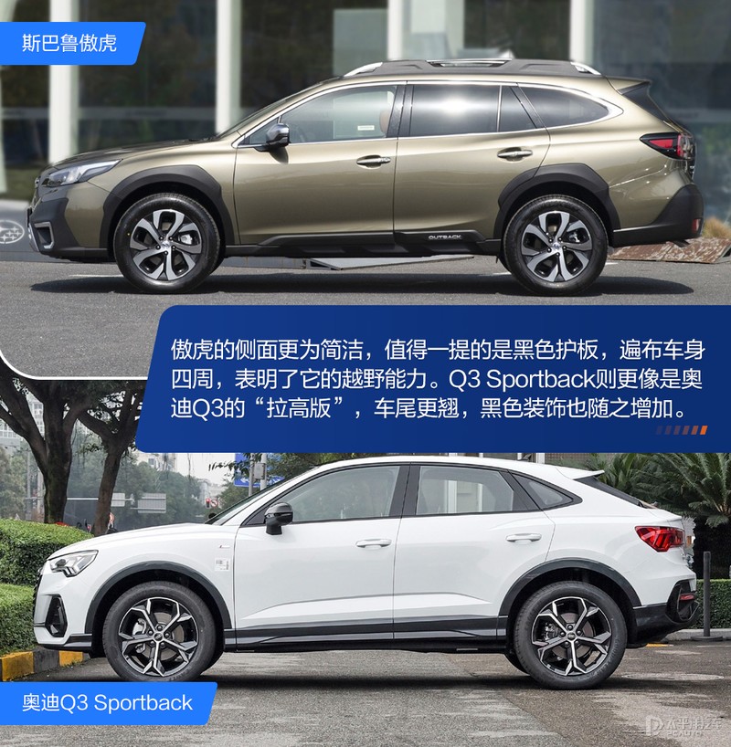 30萬級別跨界SUV選哪款？斯巴魯傲虎VS奧迪Q3 Sportback