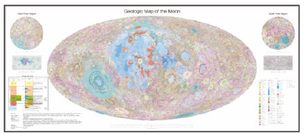 世界首幅1:250万月球全月地质图发布