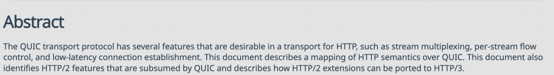 HTTP/3 发布