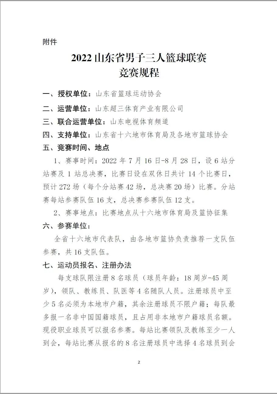 篮球比赛报名多少球员(代表你的城市参赛！山东省男子三人篮球联赛报名火热进行中)