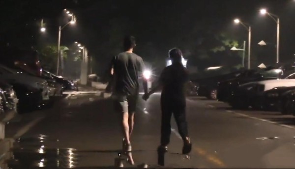 张靓颖与小5岁男友出行，双手紧握十分甜蜜，网友们的注意力却在肚子上