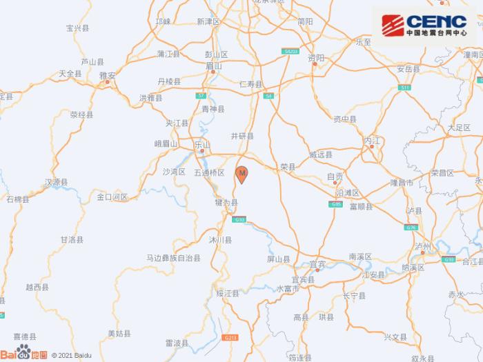 四川乐山市犍为县发生3.2级地震，震源深度12千米