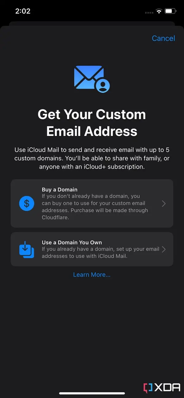 iOS 16中Apple Mail现允许购买自定义域名