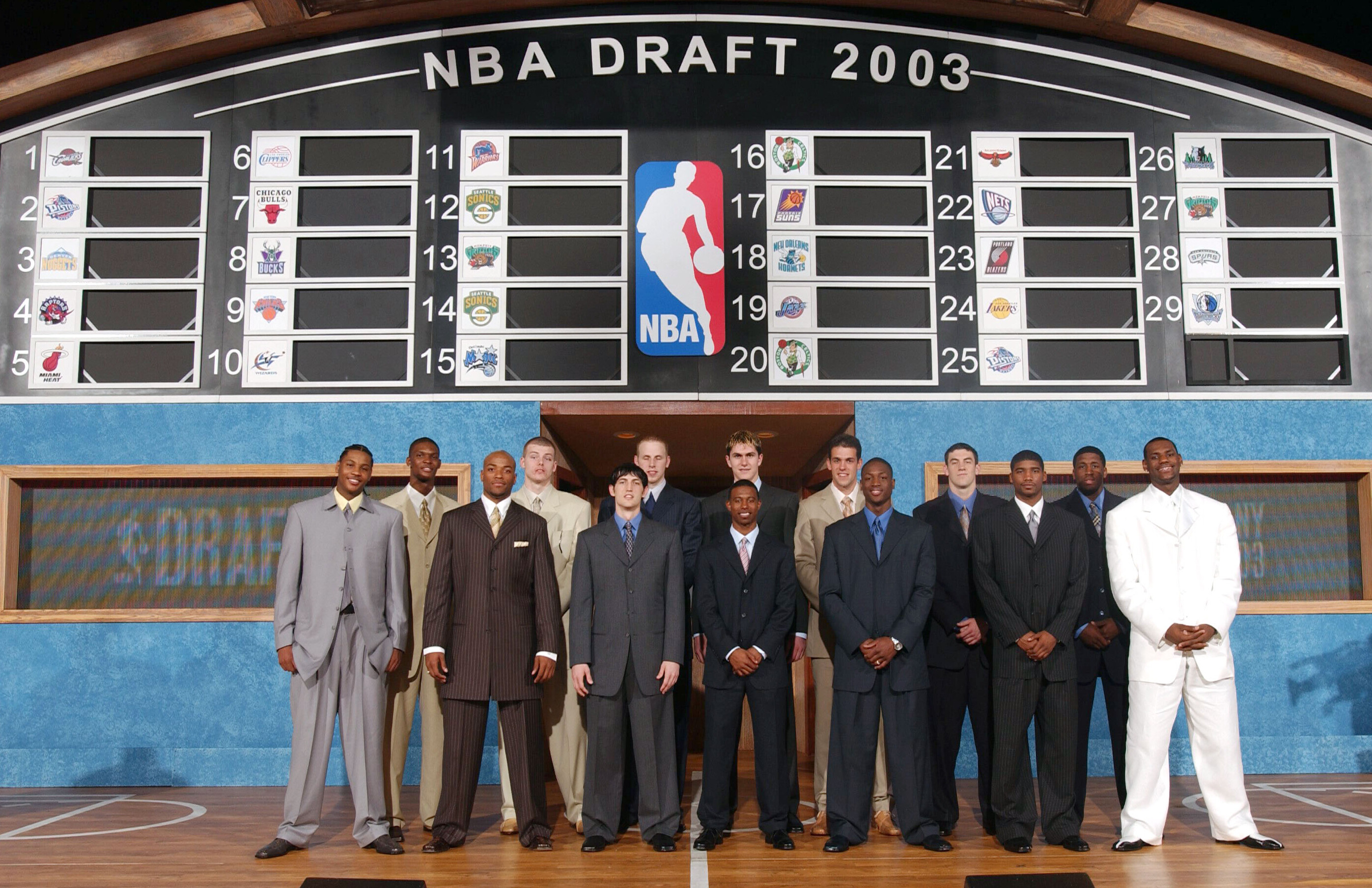 NBA2003选秀重排(2003届选秀重排：詹皇状元无悬念 韦德榜眼)