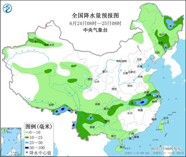 黄淮江淮雨势增强 南北方多地高温在线