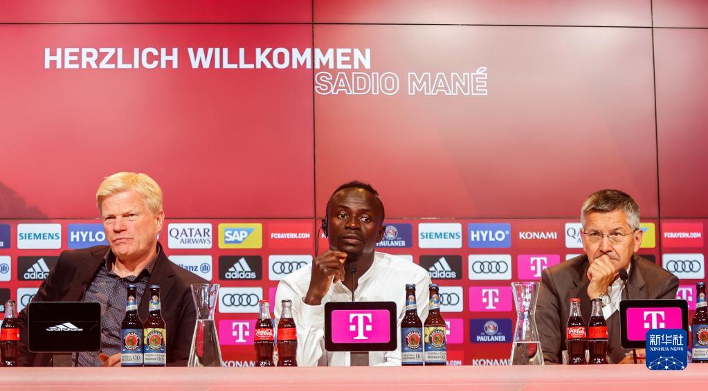 塞内加尔球员马内X拜仁慕尼黑 正式亮相