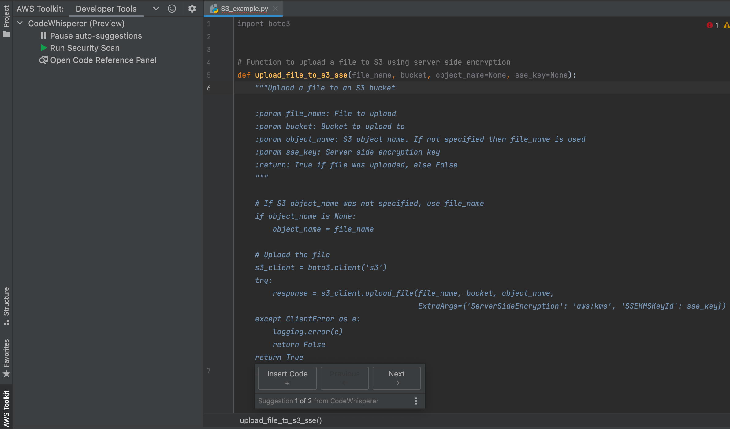 亚马逊推出CodeWhisperer 一款类似GitHub Copilot的AI编程辅助工具