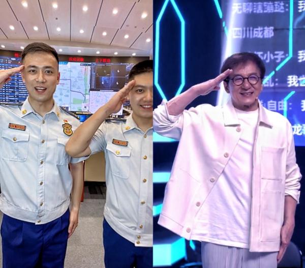 影星成龙直播间连麦消防员，分享“人生第一次”