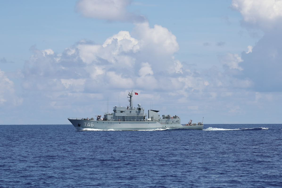 南部战区海军某扫雷舰大队,开展远程机动反水雷专攻精练