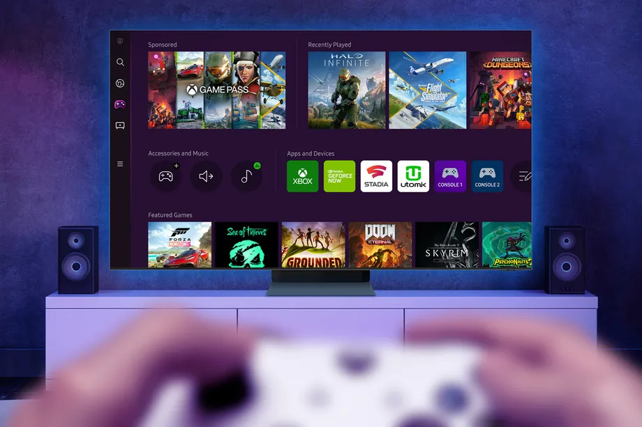 三星电视升级Gaming Hub 提供Xbox、Stadia和GeForce Now等流媒体服务