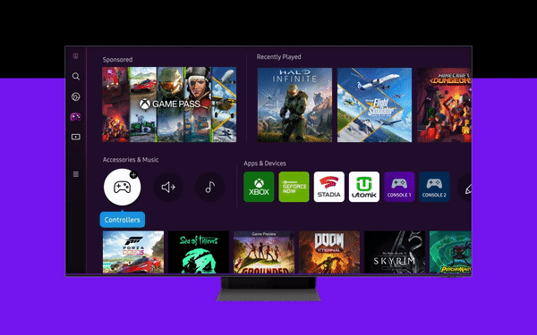 三星电视升级Gaming Hub 提供Xbox、Stadia和GeForce Now等流媒体服务