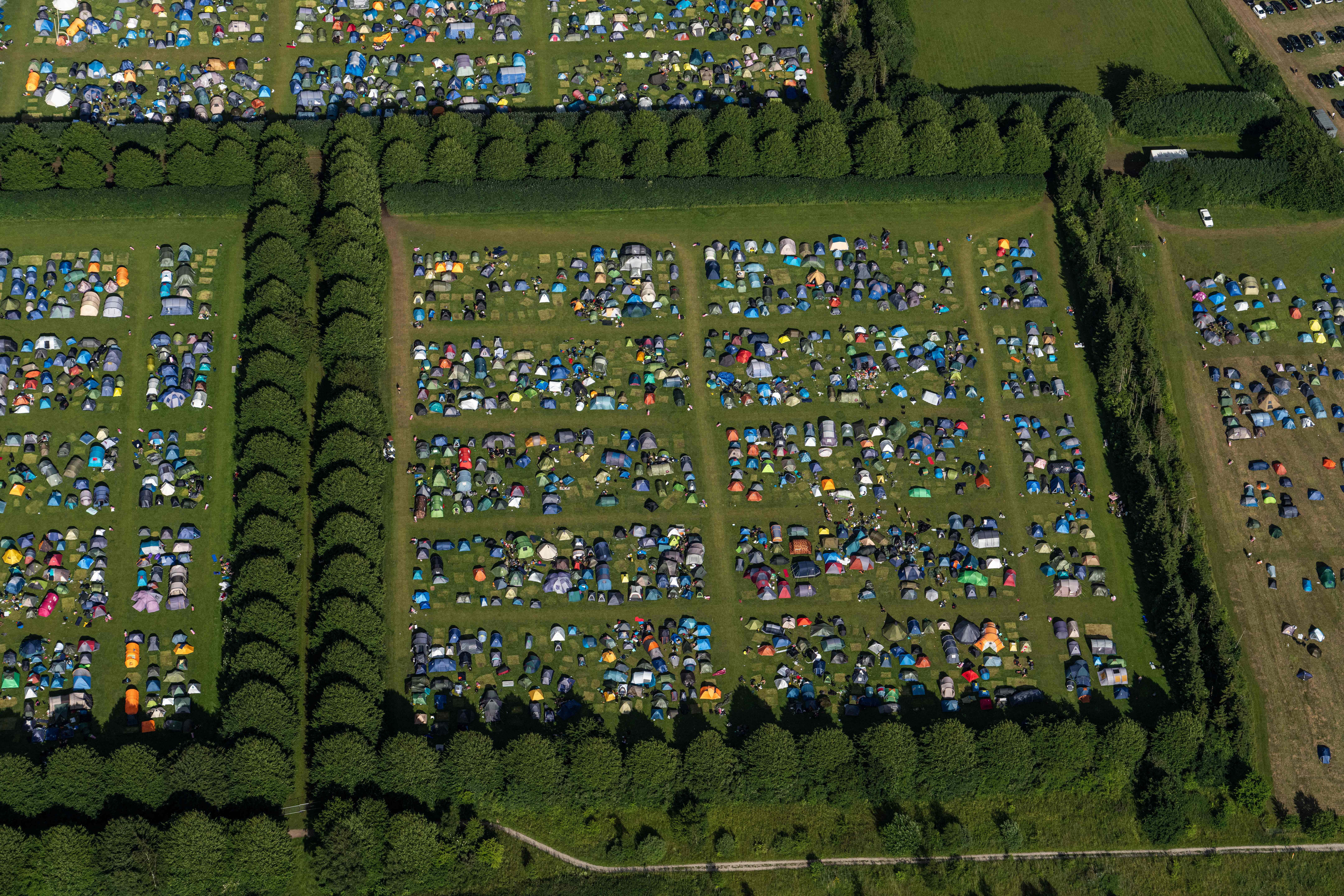 （外代一线）航拍丹麦音乐节
