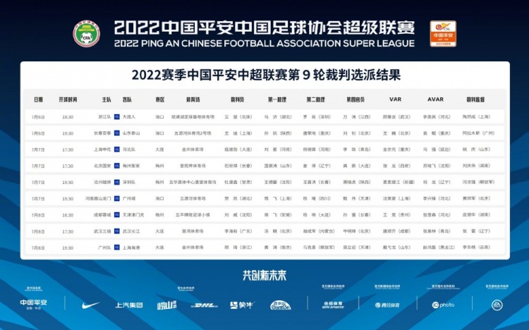 足球裁判名单最新(中超第9轮裁判：艾堃执法浙江队vs大连人，邢琦执法广州队vs海港)