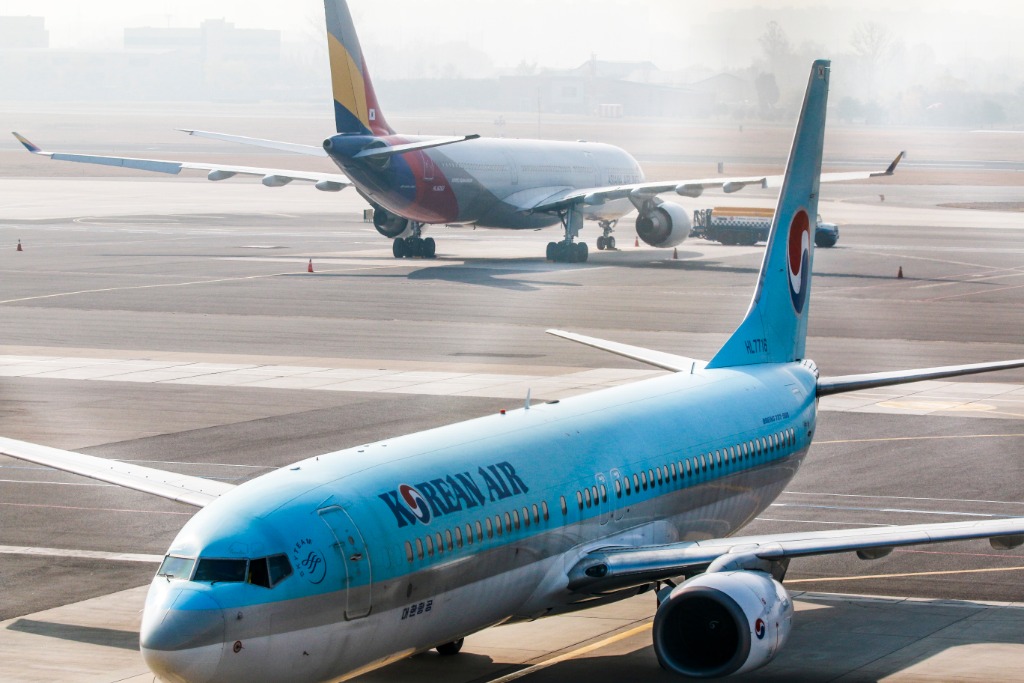 新华社发(李相浩摄)大韩航空公司10日说,这架空中客车a330型客机航班