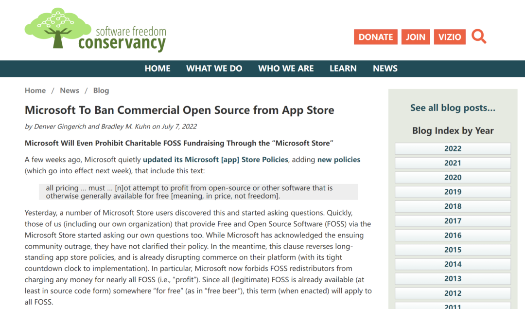 微软疑断自由软件开发者“活路”，禁止在微软商店发布商业开源