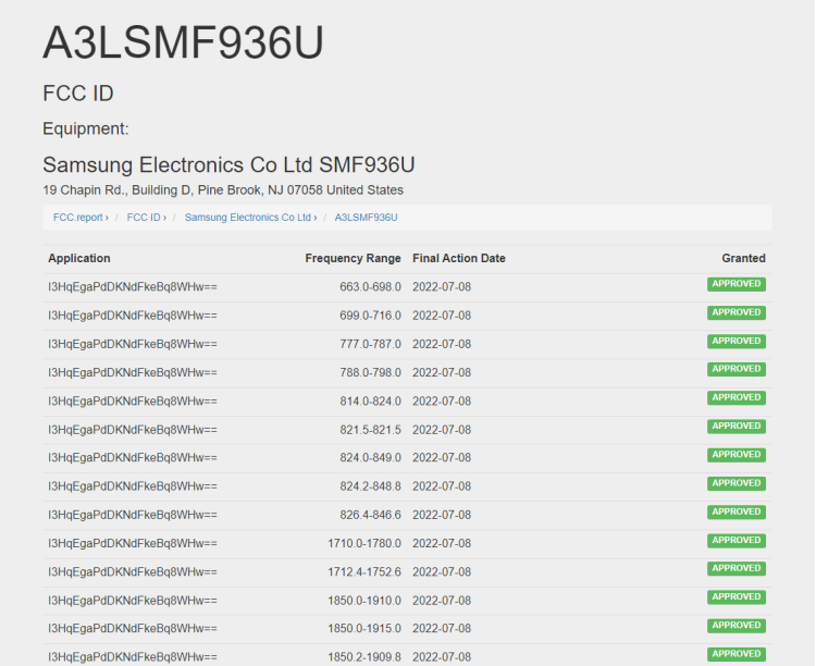 三星 GalaxyZ Fold 4 已通过 FCC 认证：骁龙 8+ 折叠屏旗舰