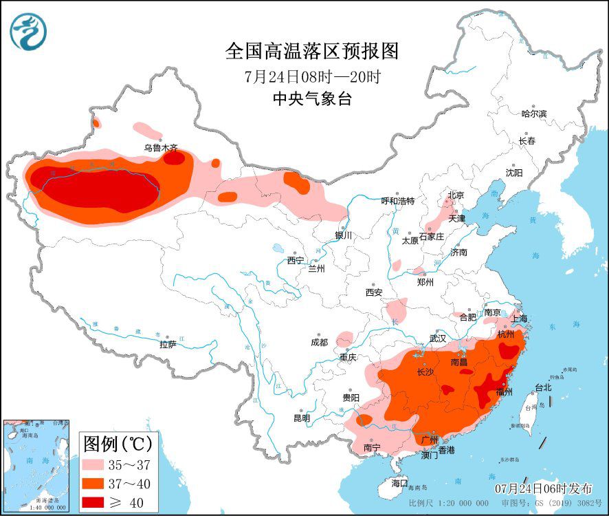 江南华南等地高温天气持续 内蒙古吉林等地有雷阵雨天气