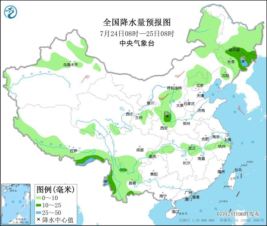 江南华南等地高温天气持续 内蒙古吉林等地有雷阵雨天气