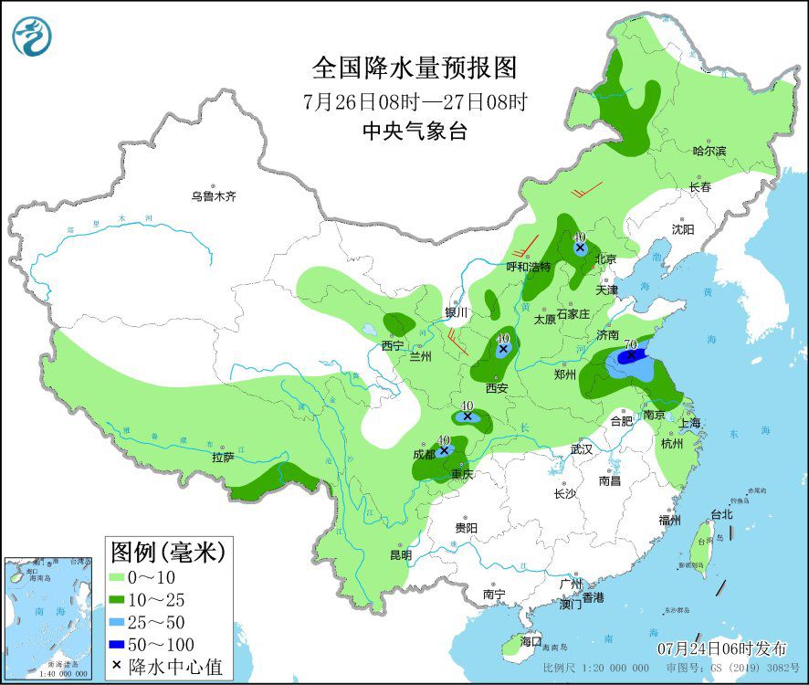 江南华南等地高温天气持续 内蒙古吉林等地有雷阵雨天气