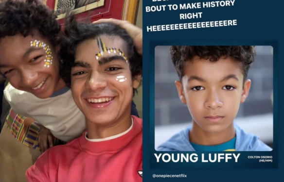 《海贼王》真人剧曝大小路飞演员同框照！长得还挺像