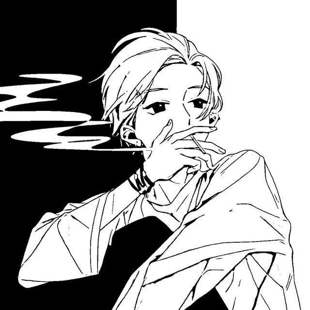 路哥黑白头像微信，路哥黑白头像（超帅的一组黑白动漫头像）