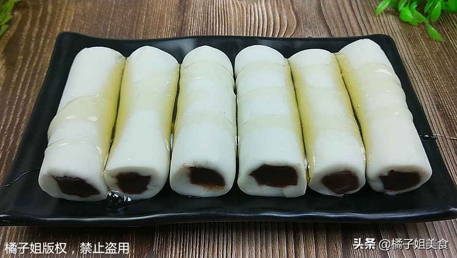 圖片[9]-【糯米豆沙涼糕】做法步驟圖 外皮軟糯 內餡香甜細膩-起舞食譜網