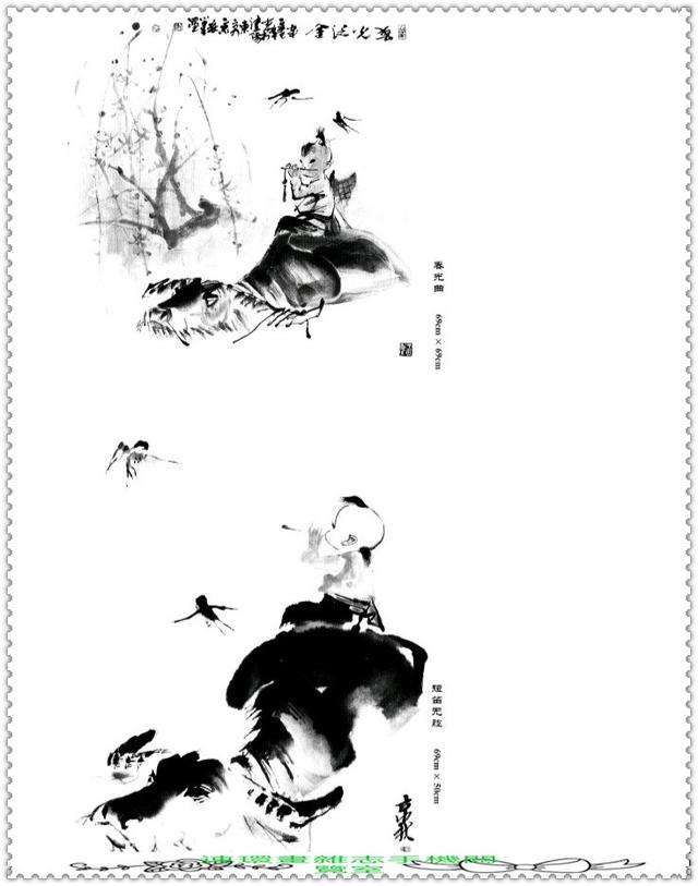 水墨国画牛画法，中国画水墨牛技法