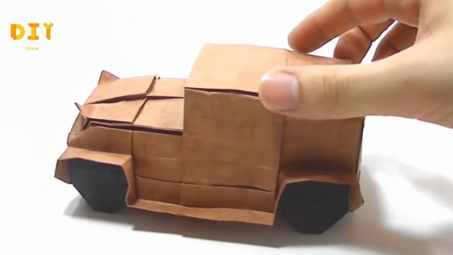 手工折纸——如何折汽车！，手工折纸球怎么折（让这辆老爷车的折纸过程简单起来）