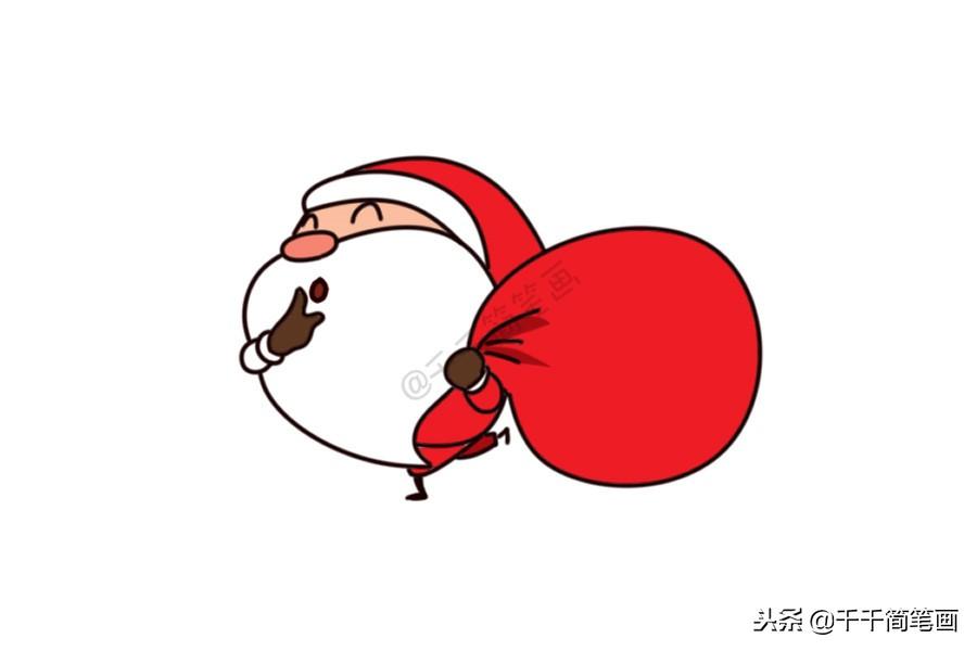 圣诞老人怎么画，小孩怎样画简单的圣诞老人（儿童轻松学画10种圣诞老人简笔画）