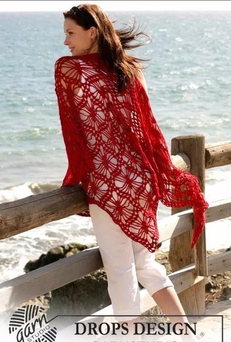 三角围巾的围法，三角形围巾有什么系法（钩几件特美的三角围巾披肩）