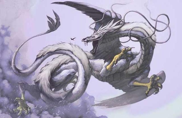 光烛龙就有两处记载,在描写其长相的时候用了人面蛇身.