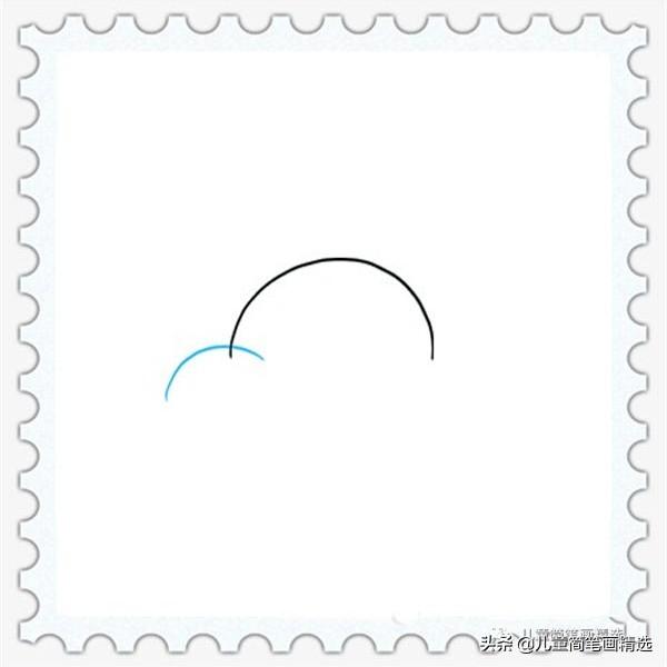 有仙气的云简笔画可爱，儿童简笔画精选-如何画一朵云彩