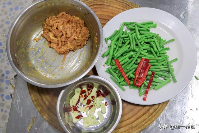 家常豆角炒肉丝的做法大全，豆角炒肉丝的饭店标准流程