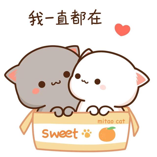 蜜桃猫情侣头像，蜜桃猫圣诞节情头微信（来自于蜜桃猫系列可爱卡通动漫二次元小头像精选集～）