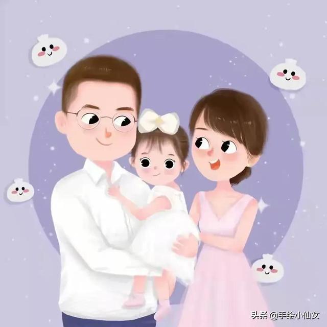 幼儿园图片卡通，多款卡通亲子漫画头像微信