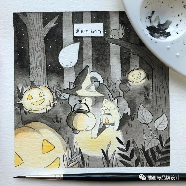 小动物主题可爱图片，小动物图像可爱（插画丨敲可爱的水彩风小动物）