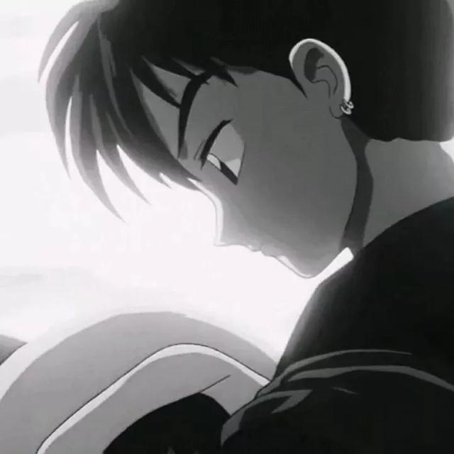 祁宋  风格日系黑白二次元动漫情头，微信头像，祁宋  风格日系黑白二次元动漫情头（黑白动漫情头）