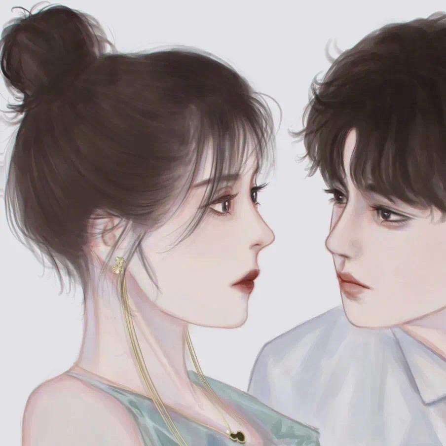 超酷CP情头♡撒拉黑哟，微信头像，超酷CP情头♡撒拉黑哟（抖音热门手绘情侣头像）