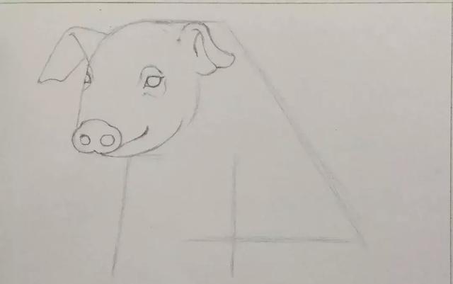 猪头简笔画怎么画，让我们一起学一下小猪简笔画吧