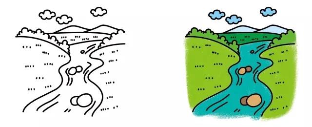 一步一步画白云，白云怎么画（60款唯美的风景简笔画教程）