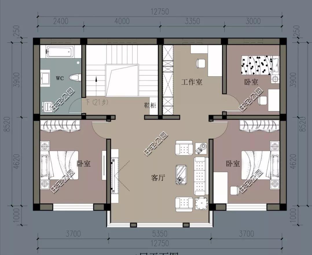 农村自建房图纸大全图册，10套2022新款向下自建房图纸